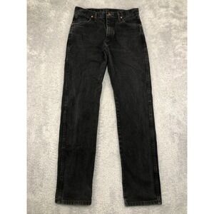 Wrangler Jeans Men 32x36 Black Cowboy Cut 13MWZ Denim
